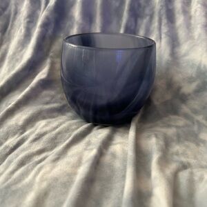 Glassybaby Drinker—Blue Glass tumbler (Dark and Stormy)